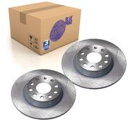Pair of Rear Brake Disc Fits Volkswagen Bora CC 4motion Cro Blue Print ADV184307