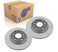 Pair of Rear Brake Disc Fits Volkswagen Caravelle Multivan Blue Print ADV184392