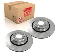 Pair of Rear Brake Disc Fits Volkswagen CC 4motion Eos Golf Cabrio 51 Febi 24386