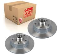 Pair of Rear Brake Disc Fits Volkswagen Corrado Golf Jetta Passat Ven Febi 11394