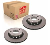 Pair of Rear Brake Disc Fits Volkswagen Passat 4motion 3B Febi 43869