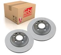 Pair of Rear Brake Disc Fits Volkswagen Sharan 4motion Transporter sy Febi 23564