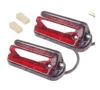 Pair of Rear Side Lights Lamp Square Fender Replacement for Massey Ferguson 135 148 Tractor
