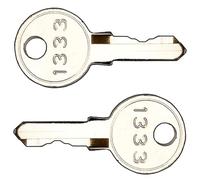 Pair of Replacement DIRAK 1333 Universal Pass Keys | Electrical Enclosures, Utility Cabinets, Plant & Equipment Locks, Alarm & Generator Panels, Server Racks, Caravans & More | 2 Keys Supplied