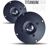 Pair of Replacement Dome Tweeter 80 Watt RMS 25mm 1" Inch Black Titanium