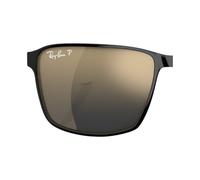 Pair of replacement lenses Ray - Ban RB3721CH Unisex Replacement lenses Metal Blue Squared Polarized Mirror