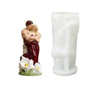 Pair of Resin Casting Moulds - Flexible and Romantic Casting Mould for Body Art and Crafts, Pair Portrait Made of Silicone Candle Mould, for DIY Aromatherapy Soap and Clay Plaster