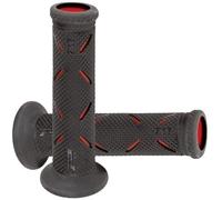 Pair Of Road Grips Progrip 717 Dual Density Black / Red For Motorcycle Scooter