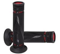 Pair Of Road Grips Progrip 838 Double Density Black / Red For Motorcycle Scooter