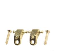 Pair Of Roller String Trees Retainer Guides For Fd And For Tele Electric Guitars Chrome Plated Iron Build Includes Mounting Screws To Reduce Friction And Improve Tuning Stability On Your Guitar(Gold)