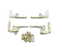 Pair of Saloon Door Hinge brass plated by Ironmongery World