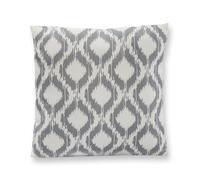 Pair of Scatter Cushions for Garden Outdoors Water Resistant | Floral Aztec Chevron Geometric (Grey Aztec)