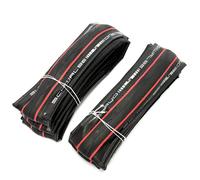 Pair Of Schwalbe One Performance Folding Clincher Tires - 700 x 25mm Black & Red