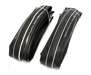 Pair Of Schwalbe One Performance Folding Clincher Tires - 700 x 25mm Blk & White