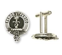 Pair of Scottish Clan Crest Cufflinks, Available in over 100 Clan Crests (Morrison CCL/C87)