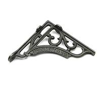 Pair of Shelf Brackets"J Duckett & Son" Antique Cast Iron 150mm x 150mm / 6″ x 6″