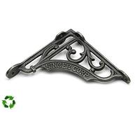 Pair of Shelf Brackets Singer Corp Antique Cast Iron 150mm x 150mm / 6″ x 6″