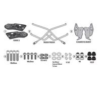 Pair of Side Frames Givi TR1208 for Soft Bags, Honda CB 650 R / CB