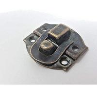 Pair of Small Metal Buckles Catches latches for Small Box etc Bronze Finish C128