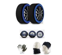 Pair of Snow and Ice Socks for Car Wheel Tyres 275/35-19 (77963) Approved Goodyear Snow Socks Size L Cover for Road Vehicles Start Grip