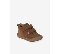 Pair of Soft Leather Boots for Babies, Designed for First Steps caramel