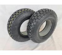 Pair of Solid 4.10/3.50-6 Pride Legend, TGA Breeze, Mobility Scooter Tyres
