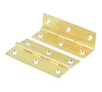 Pair of Solid Brass 75mm/3" Butt Hinges - Cupboard/Cabinet/Door Hinges