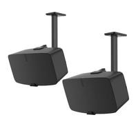 Pair of Speaker Ceiling Mounts for Sonos Five & Sonos Play 5 Mounts, Black | Tilt & Swivel Adjustable, Metal Speaker Bracket for Sonos Five & Play 5 Gen 2 Ceiling Mounts, Hardware Included, 2 Pack