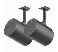 Pair of Speaker Wall Mounts for Sonos Era 100 Ceiling Mount or Tilt and Swivel Adjustable Bracket for Sonos Era 100 Wall Mount Black with Flexible Mounting Ways Ceiling Mount for Sonos Era 100