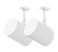 Pair of Speaker Wall Mounts for Sonos Era 100 Ceiling Mount or Tilt and Swivel Adjustable Bracket for Sonos Era 100 Wall Mount White with Flexible Mounting Ways Ceiling Mount for Sonos Era 100