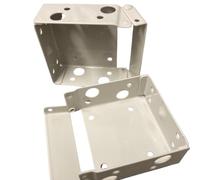 Pair of Square Type Box Brackets for 50mm Venetian/Wood Blind (VN1022) (Grey)
