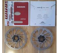 Pair of SRAM Bike Rotors Centreline Racework Centre Lock BK 160mm 134gm each.