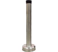 Pair of Stainless Steel Door Stops with Rubber Buffers - Stop Doors from Opening Too far and Causing Damage to Walls (105mm Length)