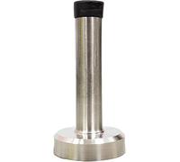 Pair of Stainless Steel Door Stops with Rubber Buffers - Stop Doors from Opening Too far and Causing Damage to Walls (85mm Length)