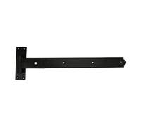 Pair of Straight Band & Hook On Plates - Black (Size 600mm - 2 Pieces) Timco Black One Size