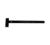 30" 750mm Heavy Duty Straight Hook and Band GATE Hinge - EPOXY Black - Includes All Suitable FIXINGS - HBS750B - 1 x Pair - Free Next Working Day DELIVERY
