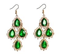 Pair of Stylish Colorful Dangle Earrings Drops Shape Elegant and Comfortable Alloy for Various Occasions Colorful Drops Earrings