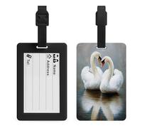 Pair of Swans Luggage Tags Bag Travel Tag
