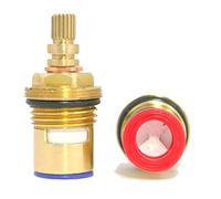 Pair of Tap Magician Replacement Ceramic Disc Quarter Turn Tap Cartridges (Pair) 20 Teeth BSP 1/2" SUPPLIED WITH SOLID BRASS SCREWS (Q548i)
