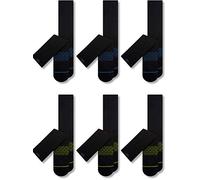 Pair of Thieves Men Athletic Cotton Crew | Socks for Men | Breathable, Lightweight, Soft Cotton | Moisture Wicking, Blue/Lime, One Size