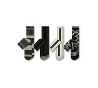 Pair of Thieves Men’s Cushion Crew Socks, 4 Pack, Cushioned Athletic Socks, AMZ Exclusive, Morse Code (Seaweed), One Size