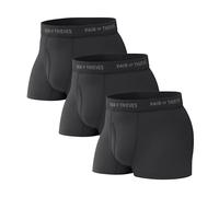 Pair of Thieves Men Super Fit Trunks | Underwear for Men | Breathable Mesh | Moisture Wicking, Daily Comfort, Black, XL