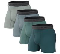 Pair of Thieves Men's Underwear Boxer Briefs - Soft Cotton Boxer Briefs for Men Pack - 4 Pack Tagless Mens Underwear, Green, XL