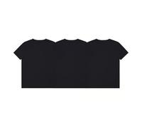 Pair of Thieves RFE All Comfort Crew Neck Undershirt - 3 Pack White, Soft, Breathable 100% Cotton Crew Neck Tees, Black, Large