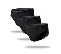 Pair of Thieves Super Fit Men’s Briefs, 3 Pack Underwear, AMZ Exclusive, Black, XL