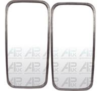 Pair of Universal Mirror Heads & Glass Replacement for Tractor Lorry Digger Truck Plant JCB