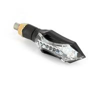 Pair of universal sequential LED turn signals - Black with translucent lens