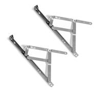 Pair of uPVC Window Hinges, 17mm Stack Height, Double Glazing Friction Stay, Non Handed, Ferretic Steel, Window Stays, Friction Hinges. Top/Side Hung Window Hinge (24 Inch (Top Hung))