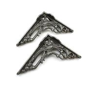 Pair of Victorian Scroll Leaf Shelf Brackets 130mm x 155mm