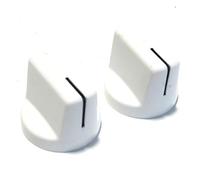 Pair of white Superior Quality Guitar Knobs - pedal or amplifier 1510